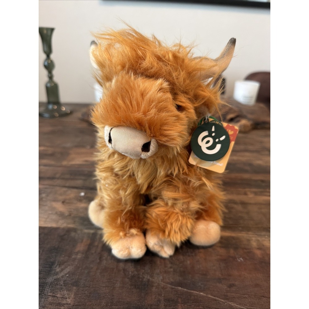 Living Nature Highland Cow Soft Toys - AN341!